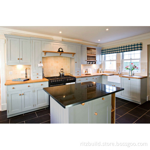 Kitchen Furniture Luxurious Solid Wood Kitchen Cabinet